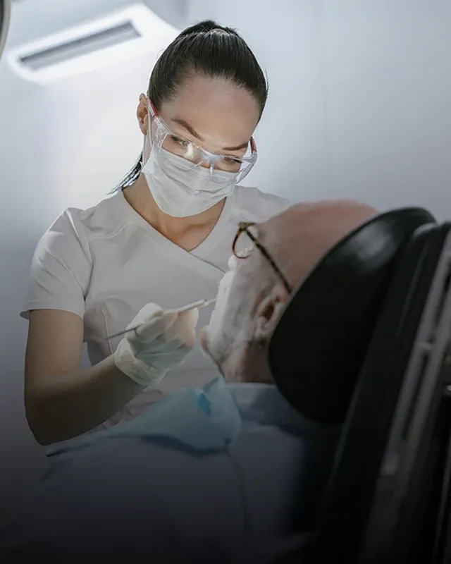 Man In Office For A Dental Cleaning
