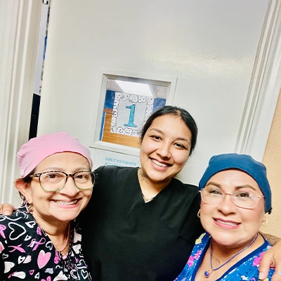 Staff Members Smiling Together
